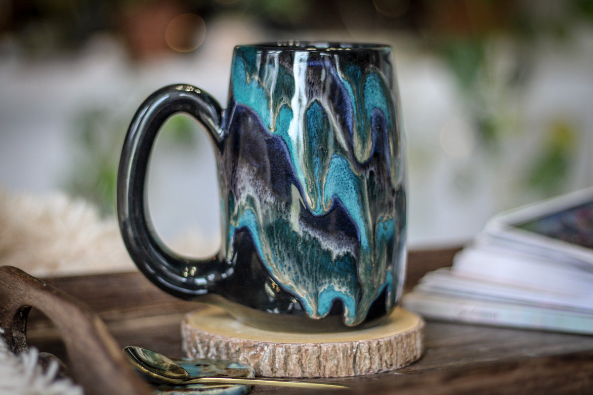 14-E Turquoise Grotto Mug, 18 oz.