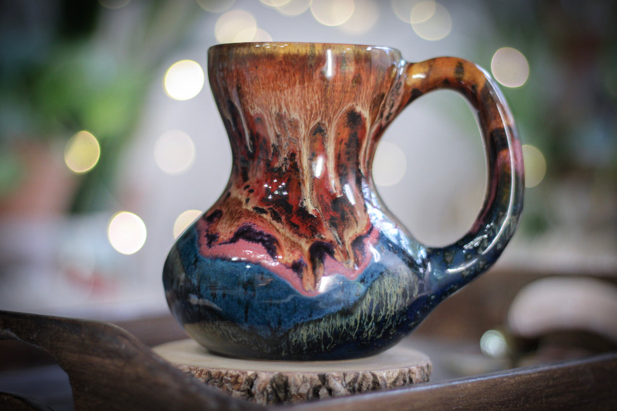 14-B Molten Gourd Mug - TOP SHELF, 14 oz.