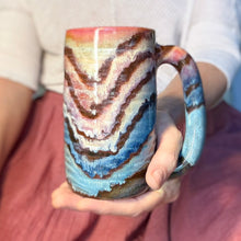 Load image into Gallery viewer, 15-D Rainbow Family Variation Textured Stein Mug, 14 oz.