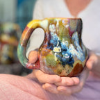 14-F Earthy Whimsy Gourd Mug, 16 oz. (This listing is for one mug)