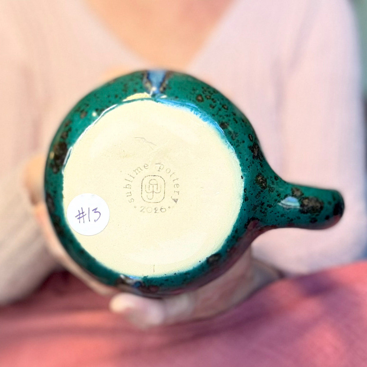 13-B Molten Melon Curvy Mug, 25 oz.