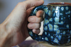 12-F Blue EXPERIMENT Petite Textured Mug, 11 oz.