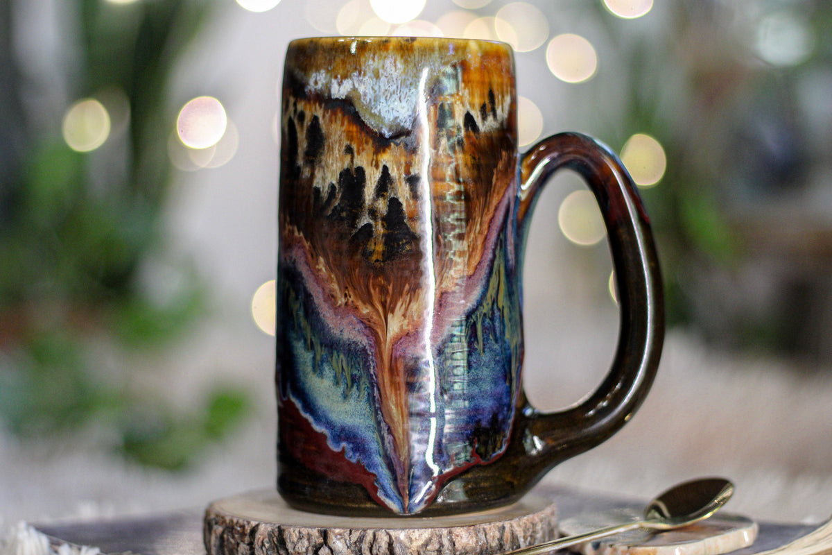 14-B Desert Oasis Textured Stein Mug - TOP SHELF, 16 oz.