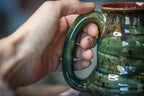 14-F EXPERIMENT Barely Flared Textured Divot Mug, 17 oz.