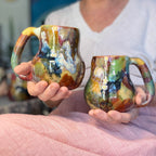 14-F Earthy Whimsy Gourd Mug, 16 oz. (This listing is for one mug)