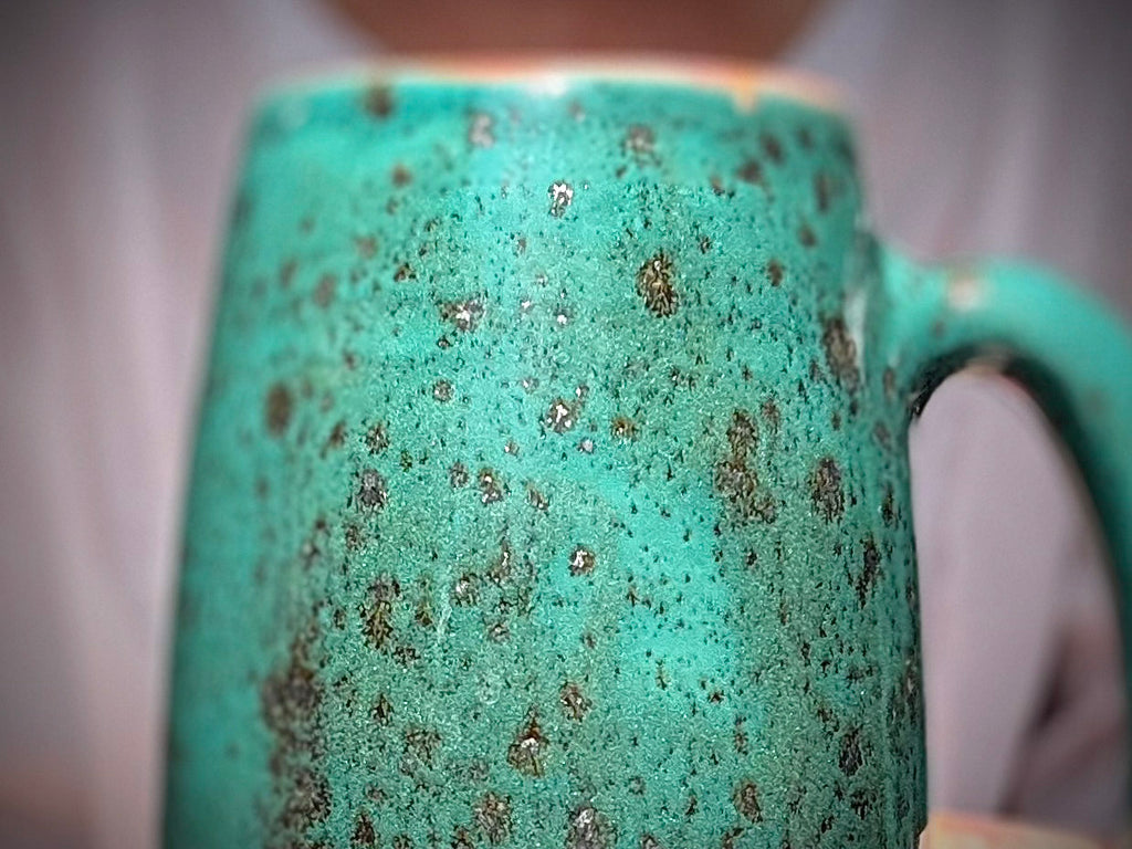 14-D Turquoise EXPERIMENT Mug, 21 oz.