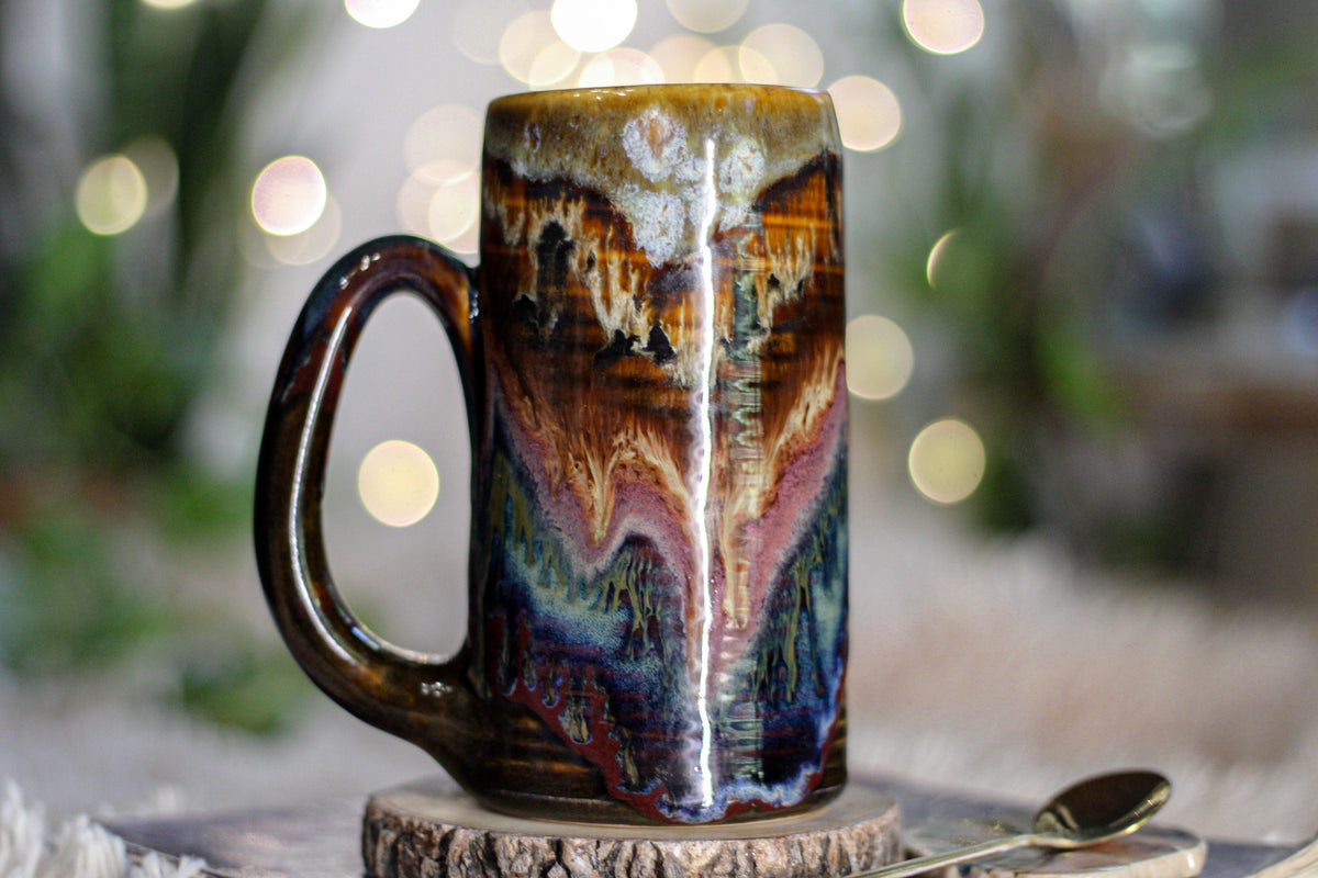 14-B Desert Oasis Textured Stein Mug - TOP SHELF, 16 oz.