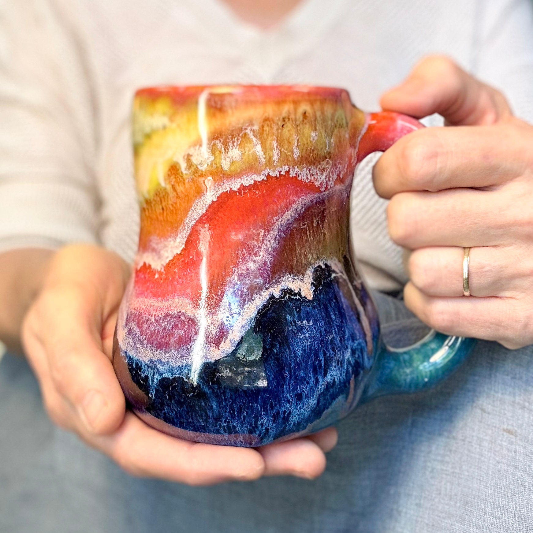 15-D Rainbow PROTOTYPE Simple Mug, 18 oz.
