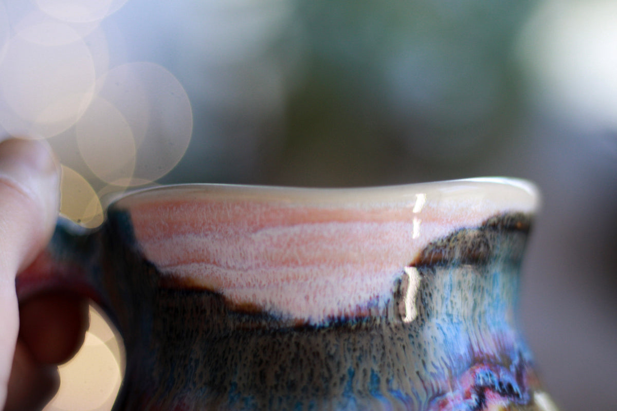 12-D EXPERIMENT Barely Flared Textured Mug, 11 oz.
