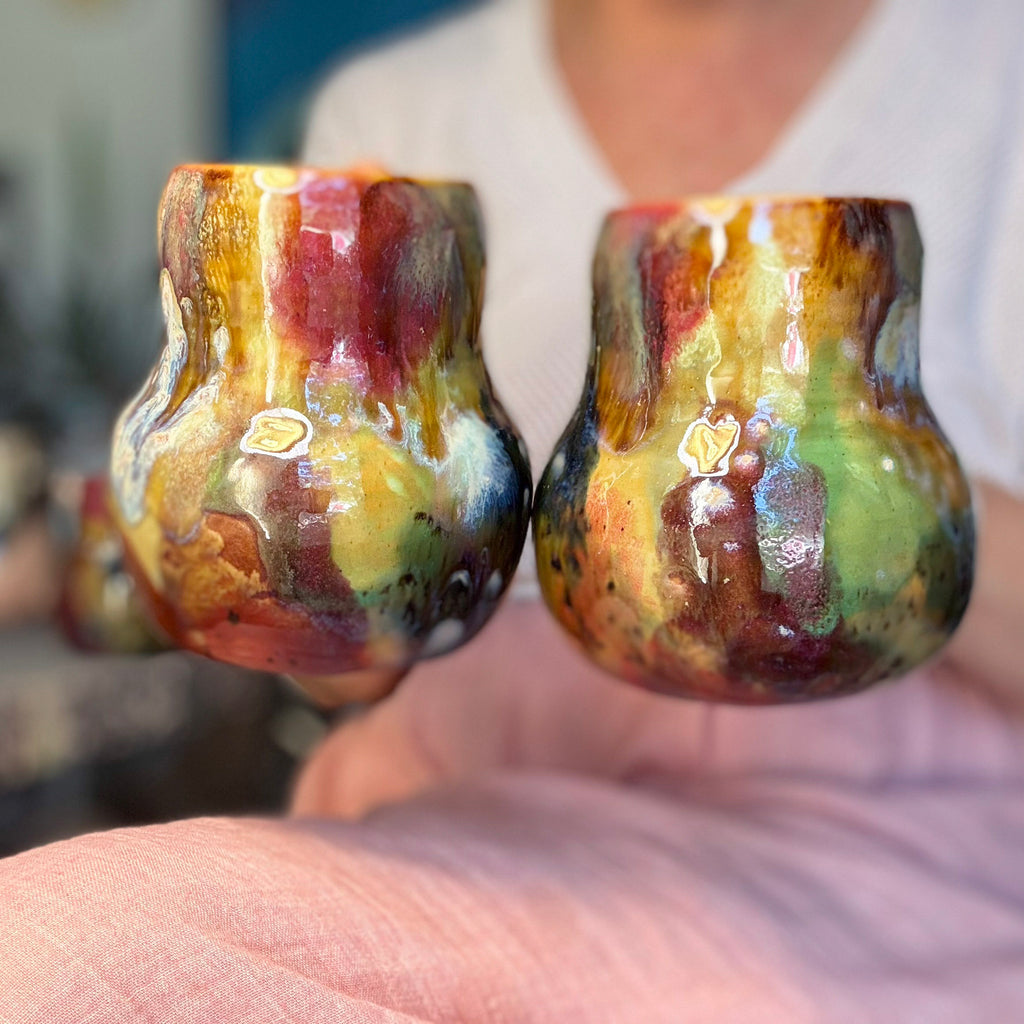 14-F Earthy Whimsy Gourd Mug, 16 oz. (This listing is for one mug)