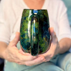 13-B Mossy Agate Slender Mug, 25 oz.