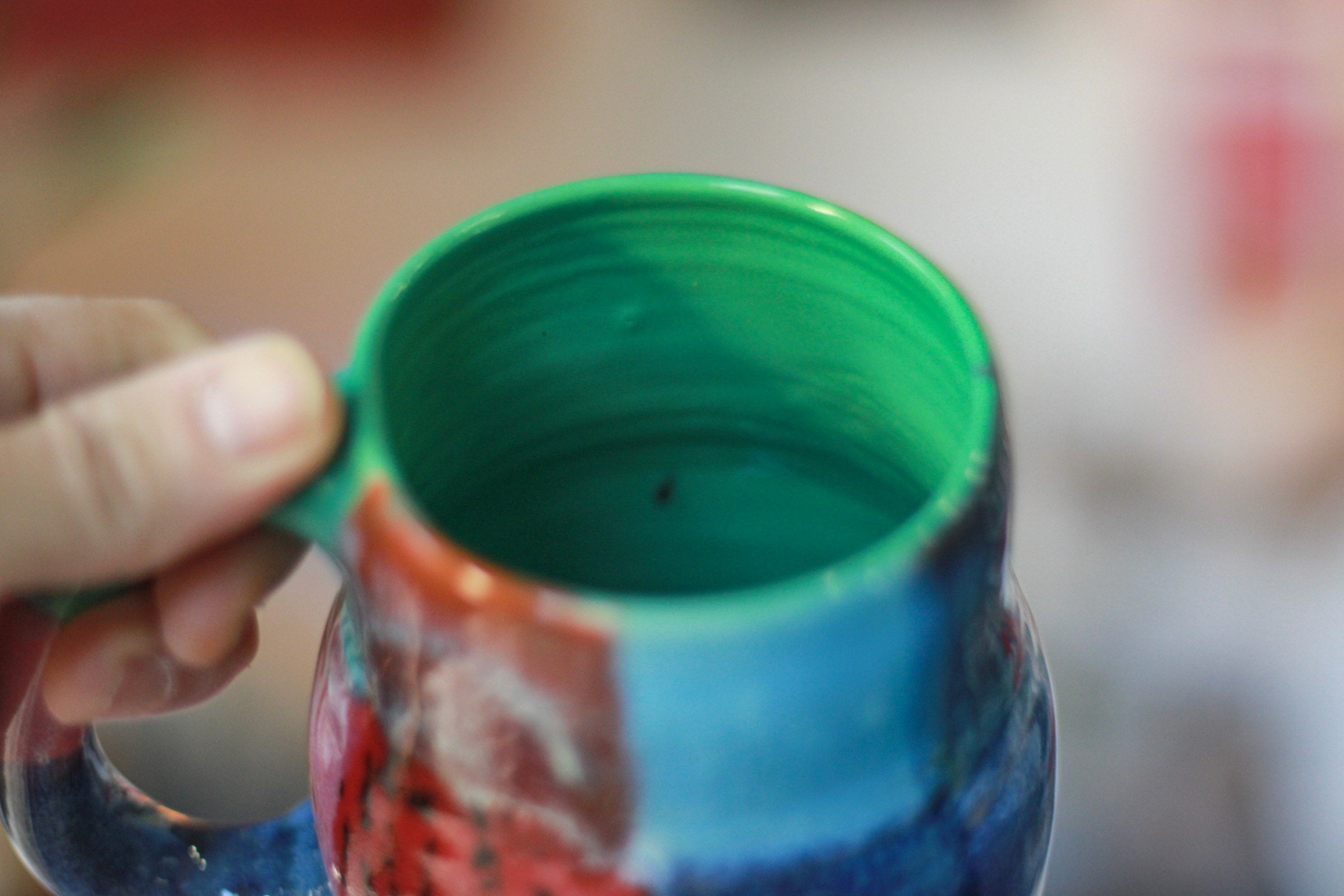 14-G Surprise Patchwork EXPERIMENT Mid Mod Mug, 14 oz.