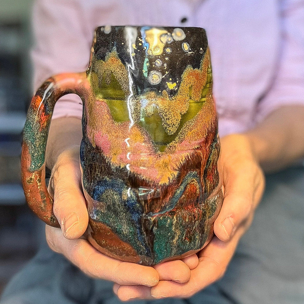 16-B Starry Night Swirly Mug, 26 oz.