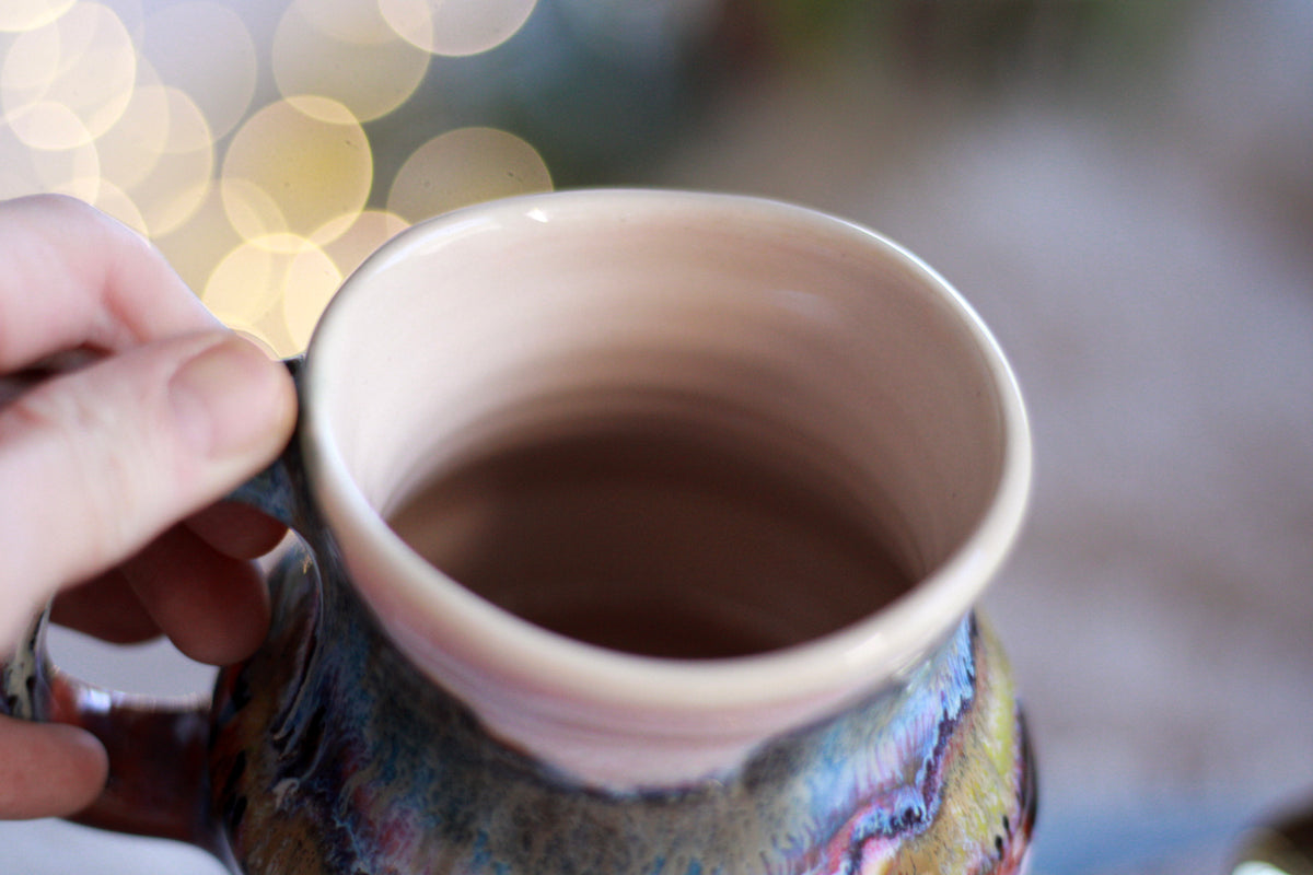 12-D EXPERIMENT Barely Flared Textured Mug, 11 oz.