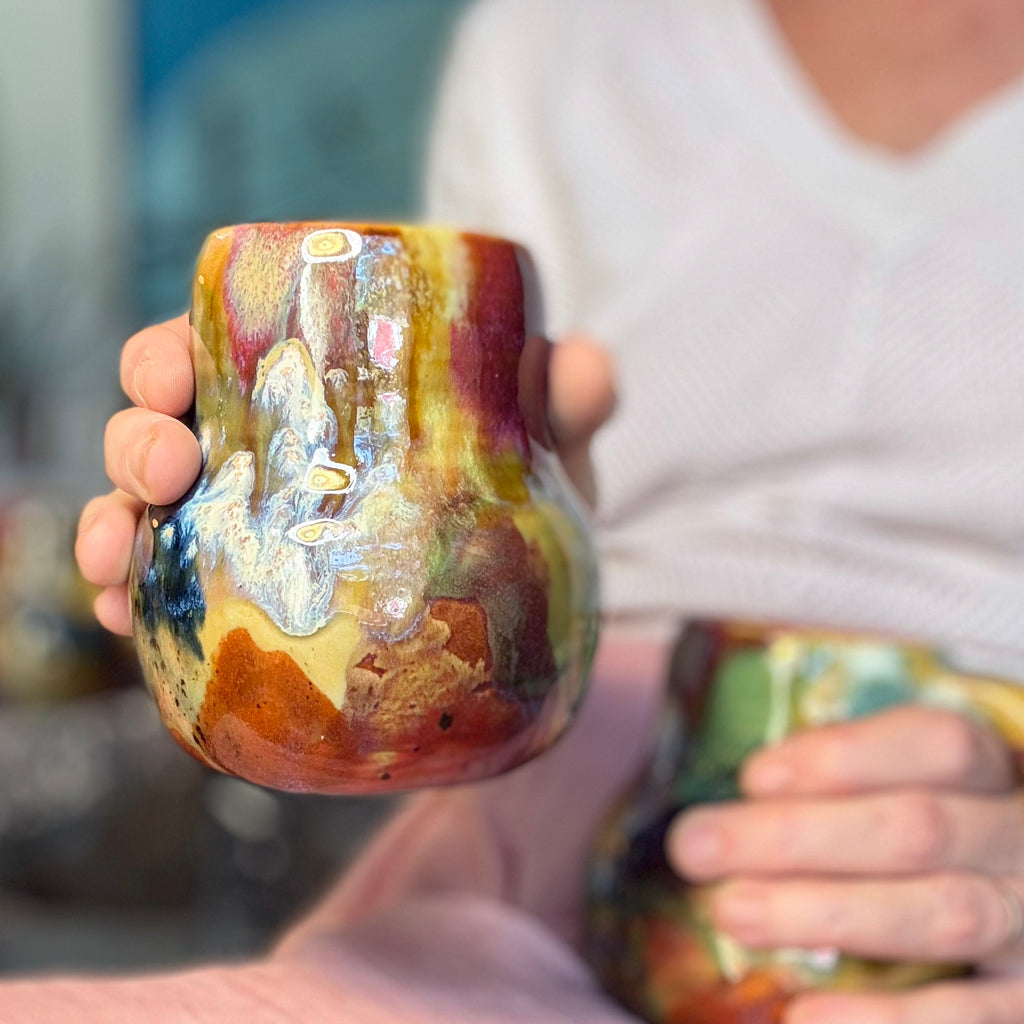 14-F Earthy Whimsy Gourd Mug, 16 oz. (This listing is for one mug)