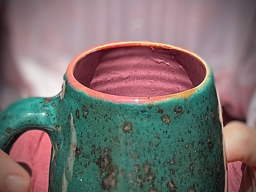 14-D Turquoise EXPERIMENT Mug, 21 oz.