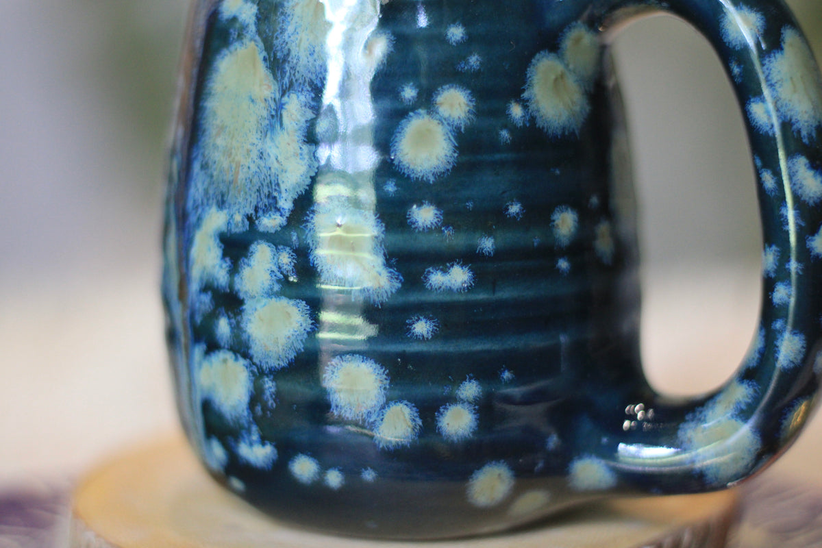 12-F Blue EXPERIMENT Petite Textured Mug, 11 oz.