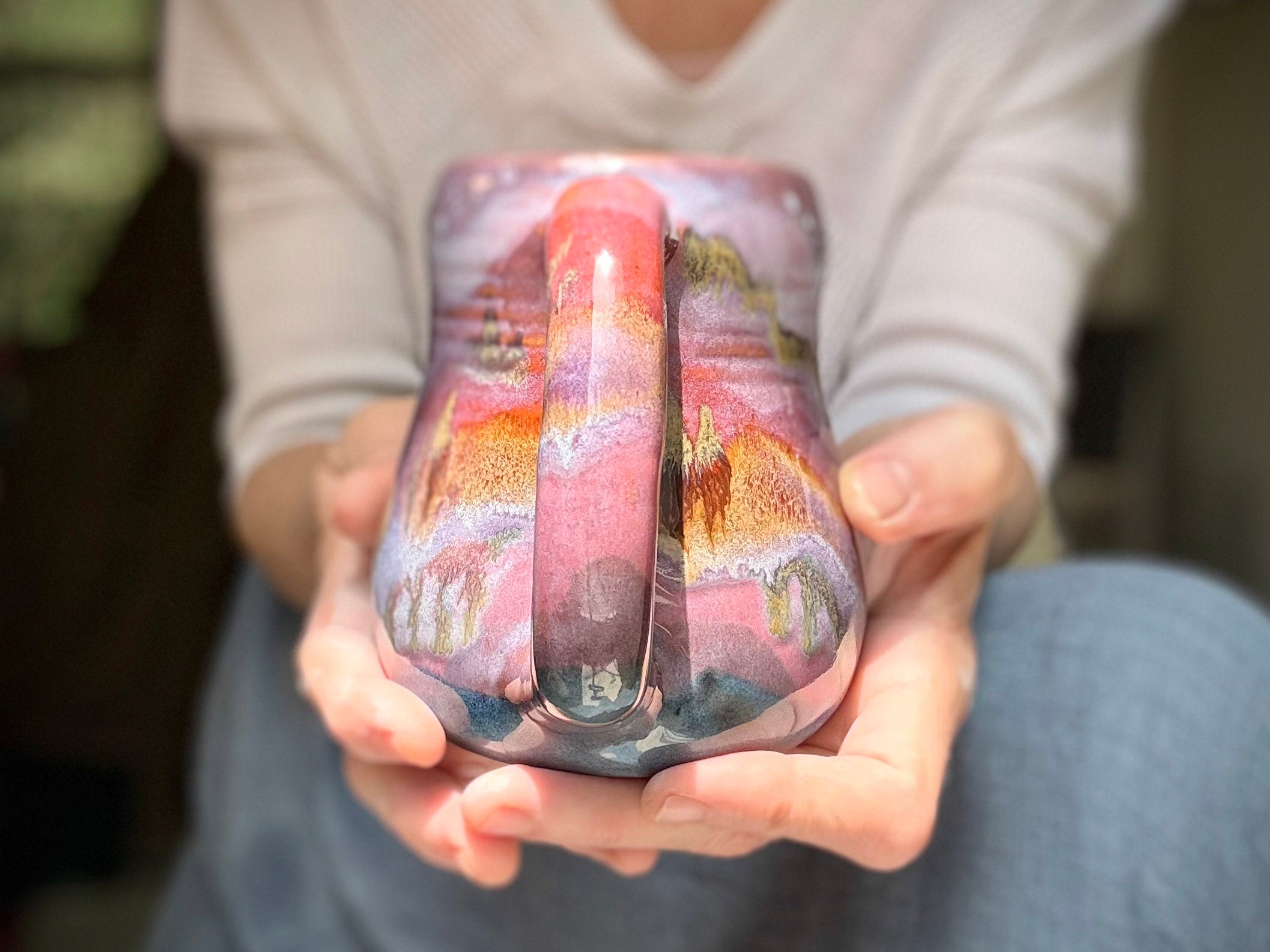 16-D Purple PROTOTYPE Gourd Mug, 18 oz.