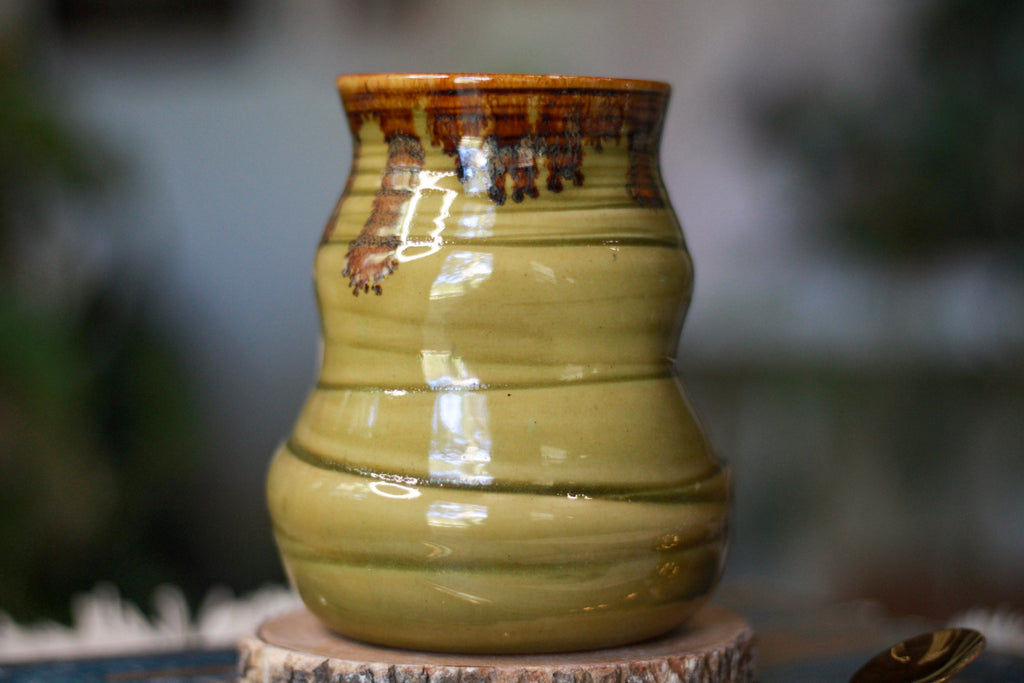 12-G Olive EXPERIMENT Textured Mug, 17 oz.