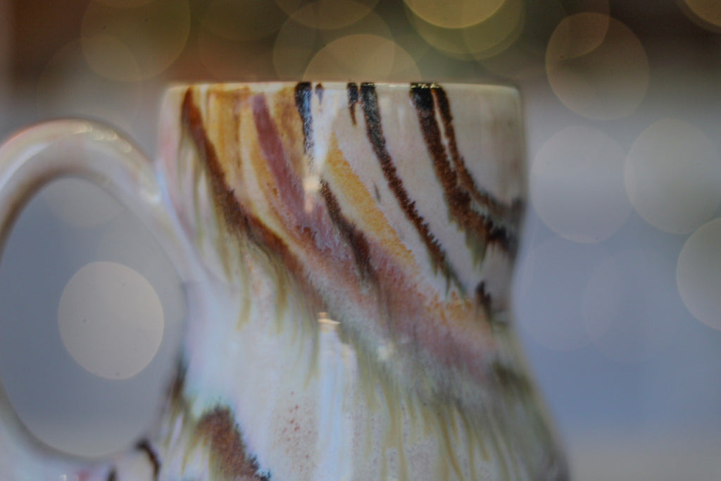 14-C Soft Earth Series PROTOTYPE Petite Notched Gourd Mug - MISFIT, 13 oz. - 15% off