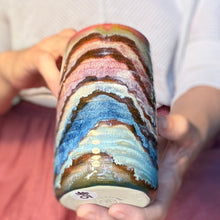 Load image into Gallery viewer, 15-D Rainbow Family Variation Textured Stein Mug, 14 oz.