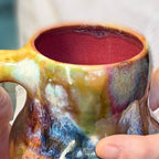 14-F Earthy Whimsy Gourd Mug, 16 oz. (This listing is for one mug)