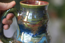 Load image into Gallery viewer, 11-D Olive Mountains Barely Flared Textured Divot 'Cuddle' Mug, 17 oz.