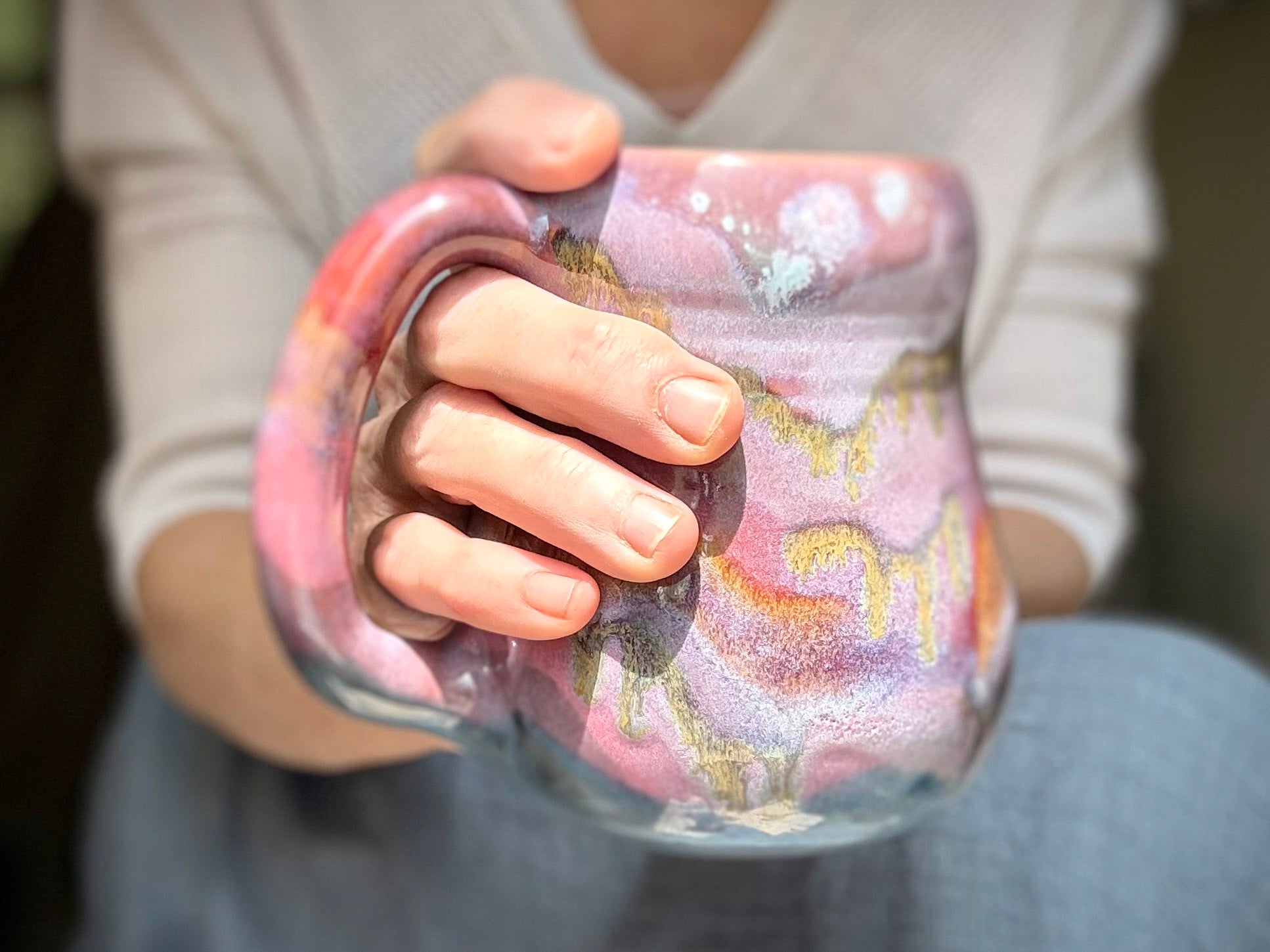 16-D Purple PROTOTYPE Gourd Mug, 18 oz.