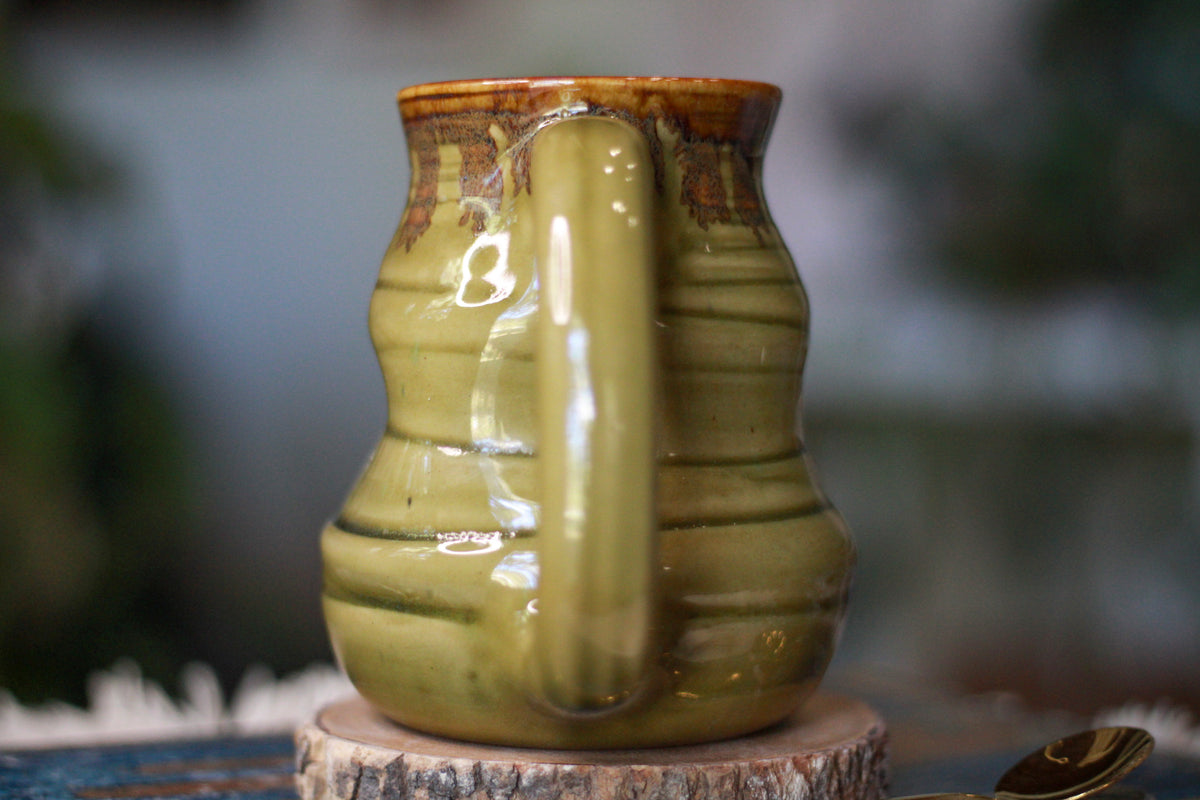 12-G Olive EXPERIMENT Textured Mug, 17 oz.