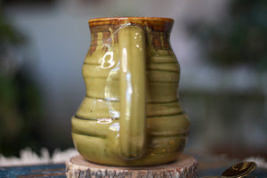 12-G Olive EXPERIMENT Textured Mug, 17 oz.