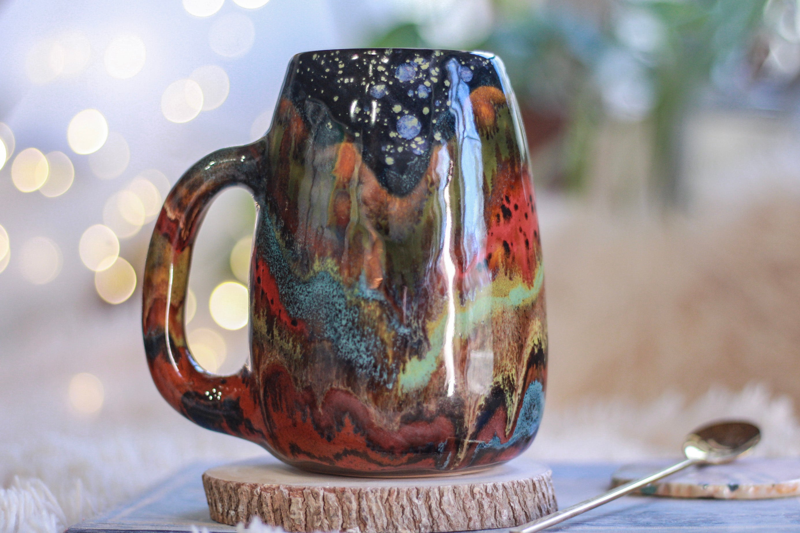 02-A Green Mountain Midnight Mug - TOP SHELF MISFIT, 24 oz.