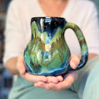02-B Misty Mountain Midnight Curvy Mug - TOP SHELF MISFIT, 24 oz.