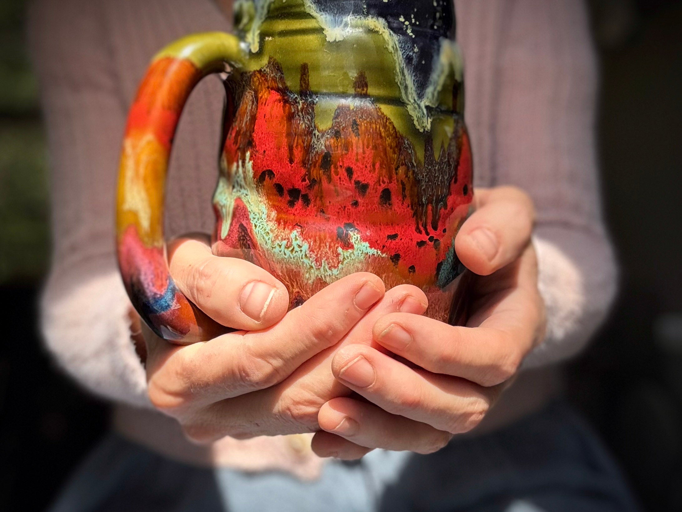 02-B Starry Night Swirly Mug - TOP SHELF, 25 oz.