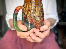 Load image into Gallery viewer, 02-B Molten Cheetah Swirly Mug - TOP SHELF, 26 oz.
