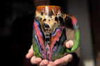 01-B Molten Cheetah Textured Mug - TOP SHELF MISFIT, 27 oz.