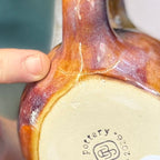 14-F Earthy Whimsy Gourd Mug, 16 oz. (This listing is for one mug)