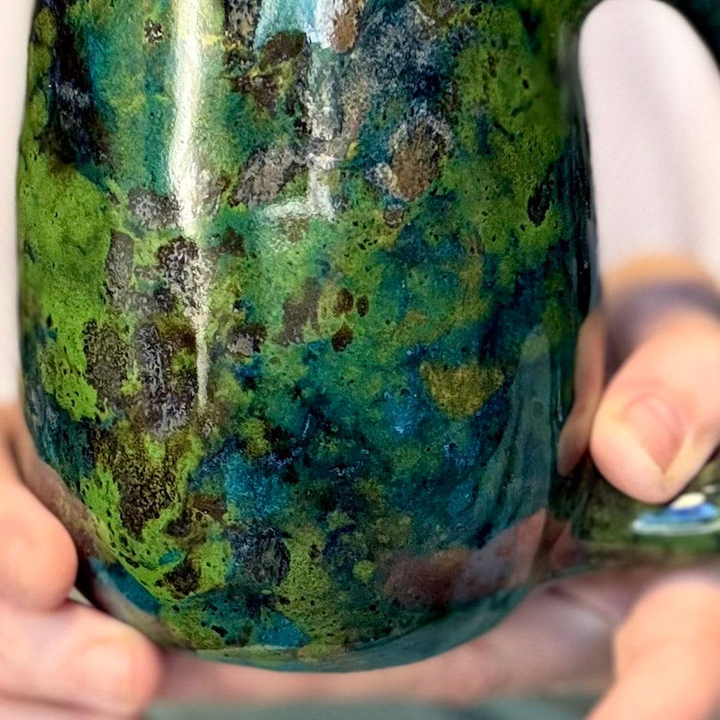 13-B Mossy Agate Slender Mug, 25 oz.