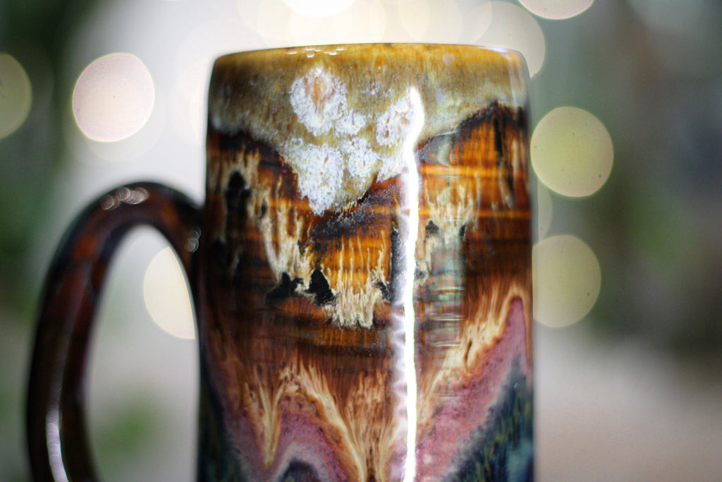14-B Desert Oasis Textured Stein Mug - TOP SHELF, 16 oz.