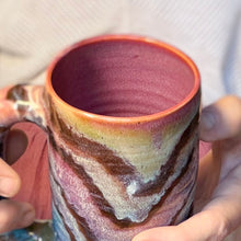 Load image into Gallery viewer, 15-D Rainbow Family Variation Textured Stein Mug, 14 oz.
