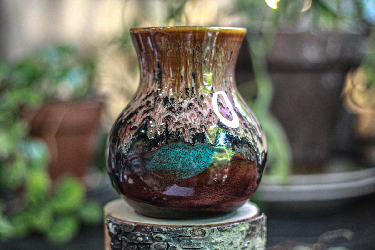 14-D Molten Rainbow Cheetah Flared Notched Mug - TOP SHELF, 23 oz.