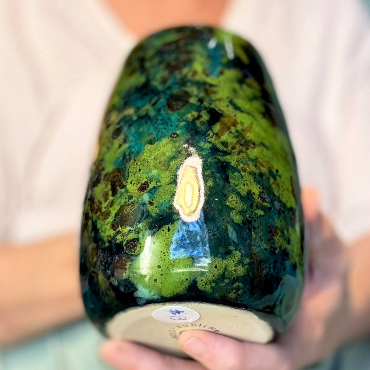 13-B Mossy Agate Slender Mug, 25 oz.
