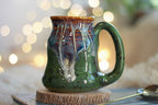 12-D New Wave Barely Flared Textured Divot Mug, 15 oz.