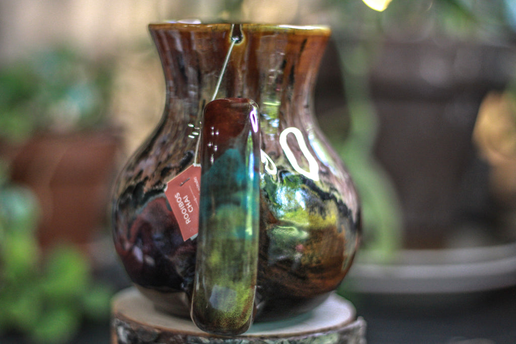 14-D Molten Rainbow Cheetah Flared Notched Mug - TOP SHELF, 23 oz.