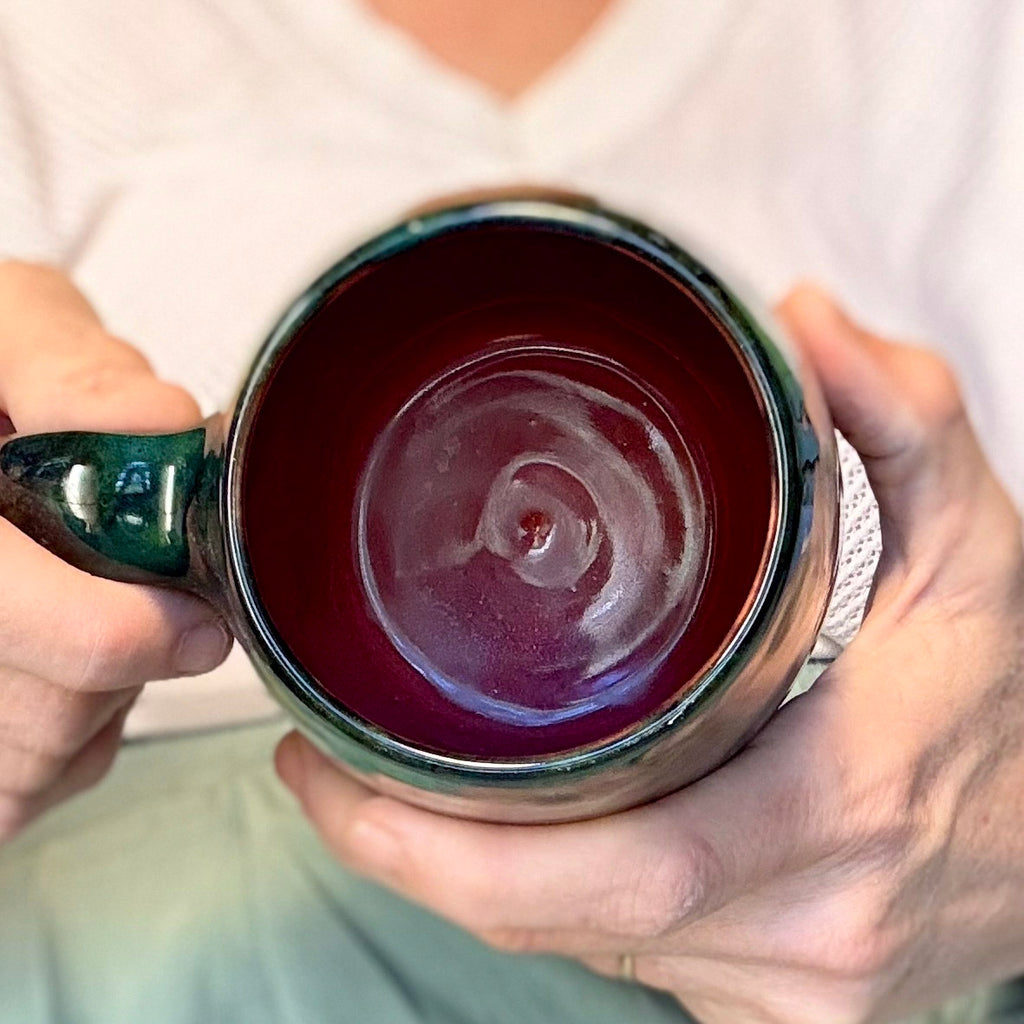 13-B Mossy Agate Slender Mug, 25 oz.