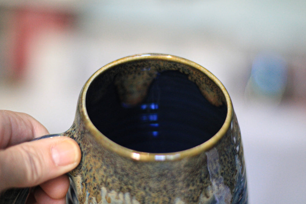 13-E Blue Simply Sublime Textured Mug, 22 oz.
