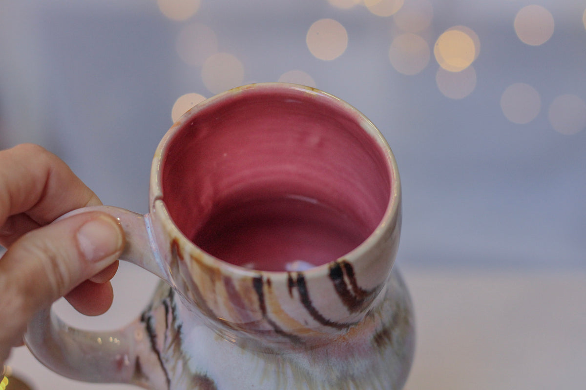 14-C Soft Earth Series PROTOTYPE Petite Notched Gourd Mug - MISFIT, 13 oz. - 15% off