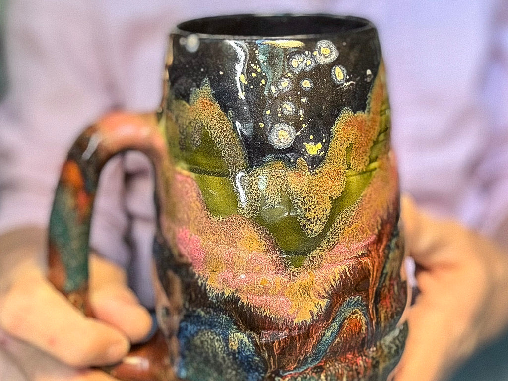 16-B Starry Night Swirly Mug, 26 oz.