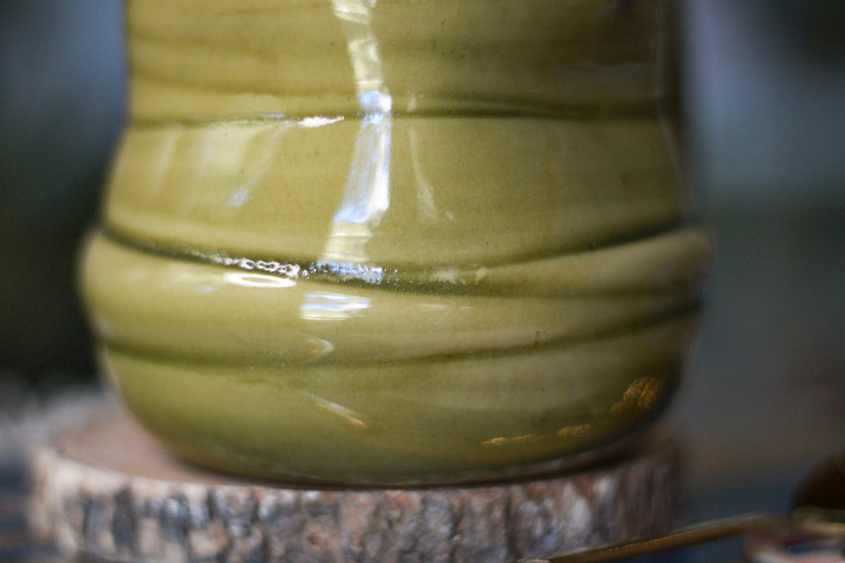 12-G Olive EXPERIMENT Textured Mug, 17 oz.