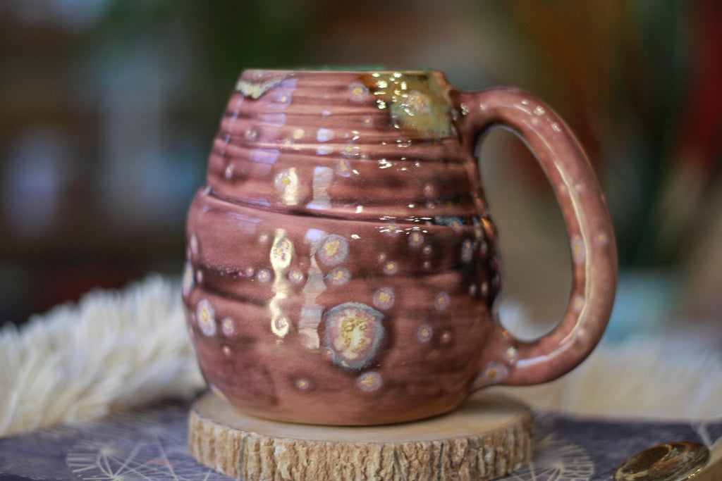 16-E Pink PROTOTYPE Textured Mug, 18 oz.