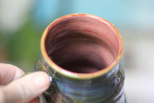 Load image into Gallery viewer, 11-D Olive Mountains Barely Flared Textured Divot 'Cuddle' Mug, 17 oz.